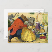 Dierlijke Kerstbal Feestdagenkaart (Voorkant / Achterkant)