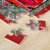 Dierlijke kerstfoto's fotocollage legpuzzel (Zijkant)