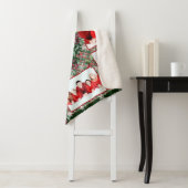 Dierlijke kerstfoto's fotocollage sherpa deken (In situ)