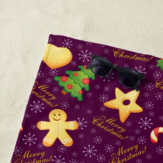 Dierlijke kerstkeukenhanddoeken strandlaken (In situ)