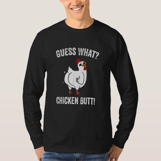 Dierlijke kip Butt Leuke Kippen Buffs T-shirt (Voorkant)
