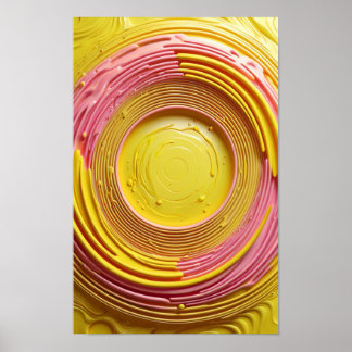 Dierlijke kleur ontwerp ruwe klei poster