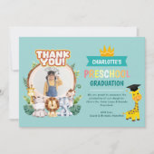 Dierlijke kleuterschool foto Afstuderen dank u kaa Kaart (Voorkant)