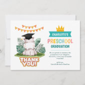 Dierlijke kleuterschool foto Afstuderen dank u kaa Kaart (Voorkant)