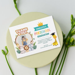 Dierlijke kleuterschool foto Afstuderen dank u kaa Kaart