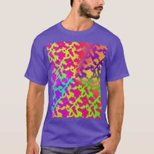 Dierlijke Koe Print Kleurrijke Koe Patroon T-shirt