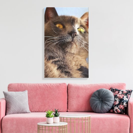 Dierlijke kunst canvas afdruk (Insitu (Woonkamer))