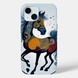 Dierlijke kunst iPhone 15 case