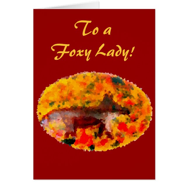 Dierlijke Kunst Herfst Fox Custom (Voorkant)