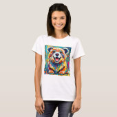 Dierlijke kunst met gewaagde, dynamische t-shirt (Voorkant volledig)