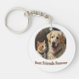 Dierlijke kunst sleutelhanger