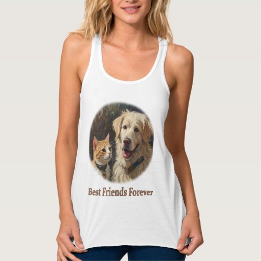 Dierlijke kunst tanktop (Voorkant)