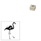 Dierlijke kunststempel, flamingo silhouet schattig rubberstempel (Gestempeld)
