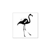 Dierlijke kunststempel, flamingo silhouet schattig rubberstempel (Afrduk)