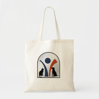 Dierlijke Logo met kat en hond Tote Bag