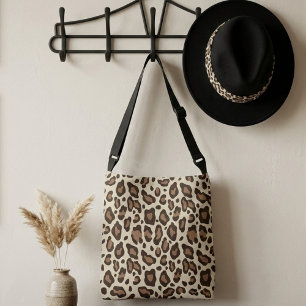 Dierlijke luipaard print patroon vrouwen crossbody tas