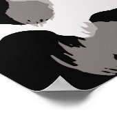 Dierlijke, luipachtige textuur, achtergrondabstrac poster (Hoek)