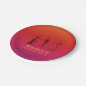 Dierlijke magnetisme - 7 of 9-inch CHANGE KLEURBac Papieren Bordje (Gekanteld)