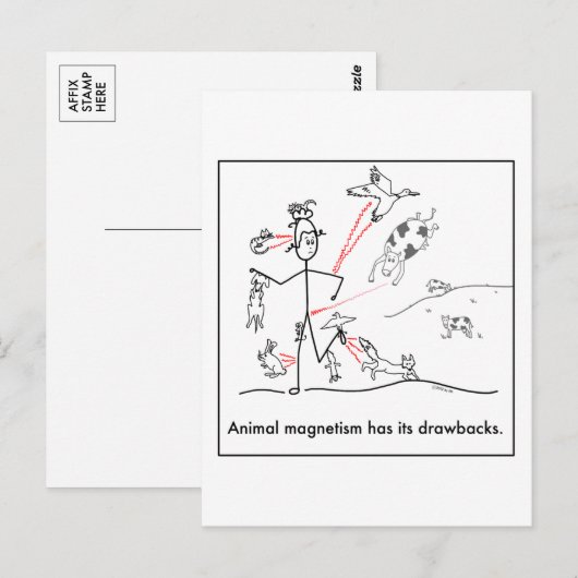 Dierlijke magnetisme: briefkaarten (Voorkant / Achterkant)