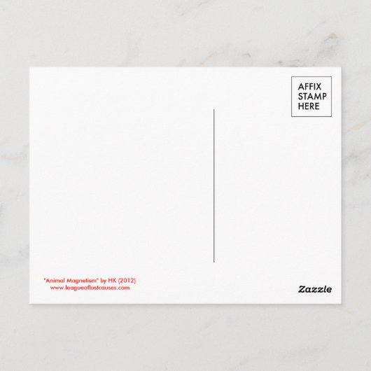 Dierlijke magnetisme: briefkaarten (Achterkant)