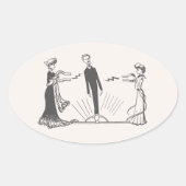 Dierlijke Magnetisme - Ovale Sticker (Voorkant)