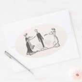 Dierlijke Magnetisme - Ovale Sticker (Envelop)