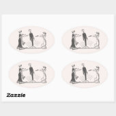 Dierlijke Magnetisme - Ovale Sticker (Vel)