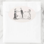 Dierlijke Magnetisme - Ovale Sticker (Tas)