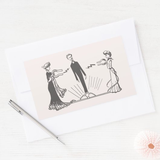 Dierlijke Magnetisme - Rechthoekige Sticker (Envelop)