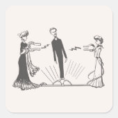 Dierlijke Magnetisme - Vierkante Sticker (Voorkant)