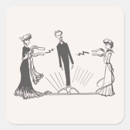 Dierlijke Magnetisme - Vierkante Sticker