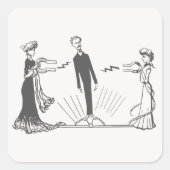 Dierlijke Magnetisme - Vierkante Sticker (Voorkant)