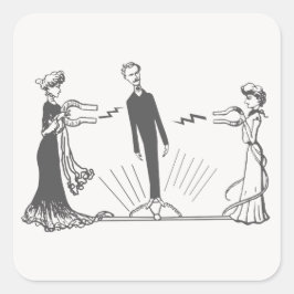 Dierlijke Magnetisme - Vierkante Sticker