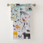 Dierlijke Menagerie Bad Handdoek (Insitu)