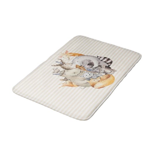 Dierlijke menagerie badmat (Gekanteld)