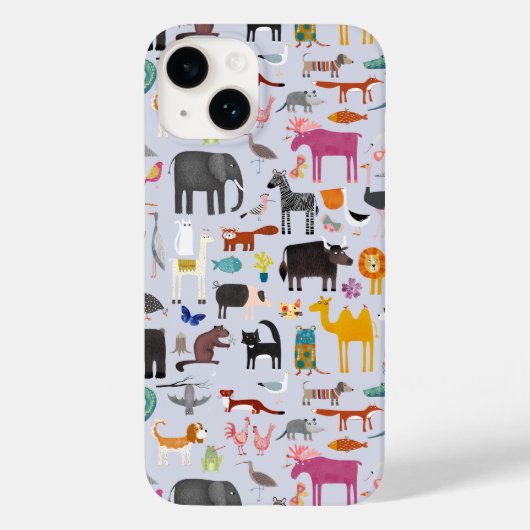 Dierlijke Menagerie Case-Mate iPhone Case (Achterkant)
