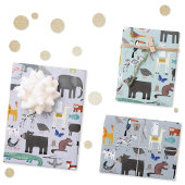 Dierlijke Menagerie Inpakpapier Vel