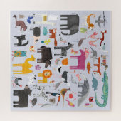 Dierlijke Menagerie Legpuzzel (Horizontaal)