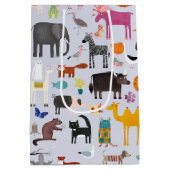 Dierlijke Menagerie Medium Cadeauzakje (Achterkant)