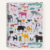 Dierlijke Menagerie Notitieboek (Voorkant)