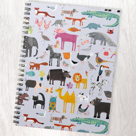 Dierlijke Menagerie Notitieboek