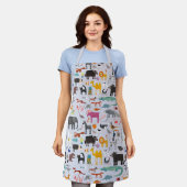 Dierlijke Menagerie Schort (Gedragen)