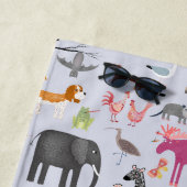 Dierlijke Menagerie Strandlaken (In situ)