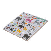 Dierlijke Menagerie Tegeltje (Zijkant)