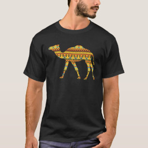 Dierlijke Midden-Oosterse tapijt patroon kameel T-shirt
