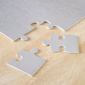 Dierlijke mode man zwart wit gehoornde man kunst legpuzzel (Zijkant)