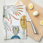 Dierlijke Oceaan Dieren, Copepoda door Ernst Haeck Theedoek (Quarter Fold)