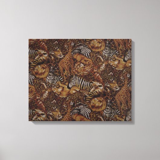 DIERLIJKE OERWOUD SAFARI CANVAS AFDRUK (Voorkant)