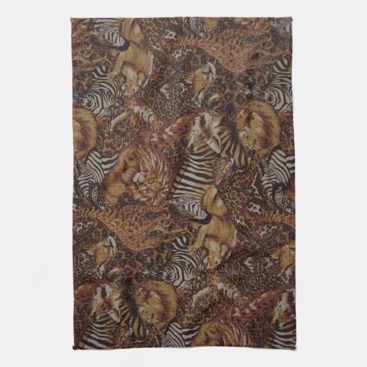 DIERLIJKE OERWOUD SAFARI THEEDOEK (Verticaal)