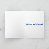 Dierlijke Olifant Art Age Verjaardag Kaart (Binnen)